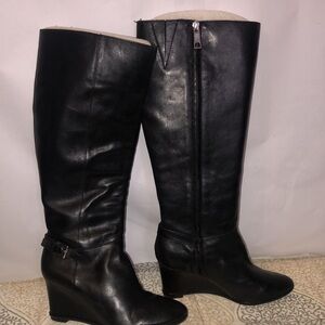 Ralph Lauren’s Designer Genuine Leather Black Boots